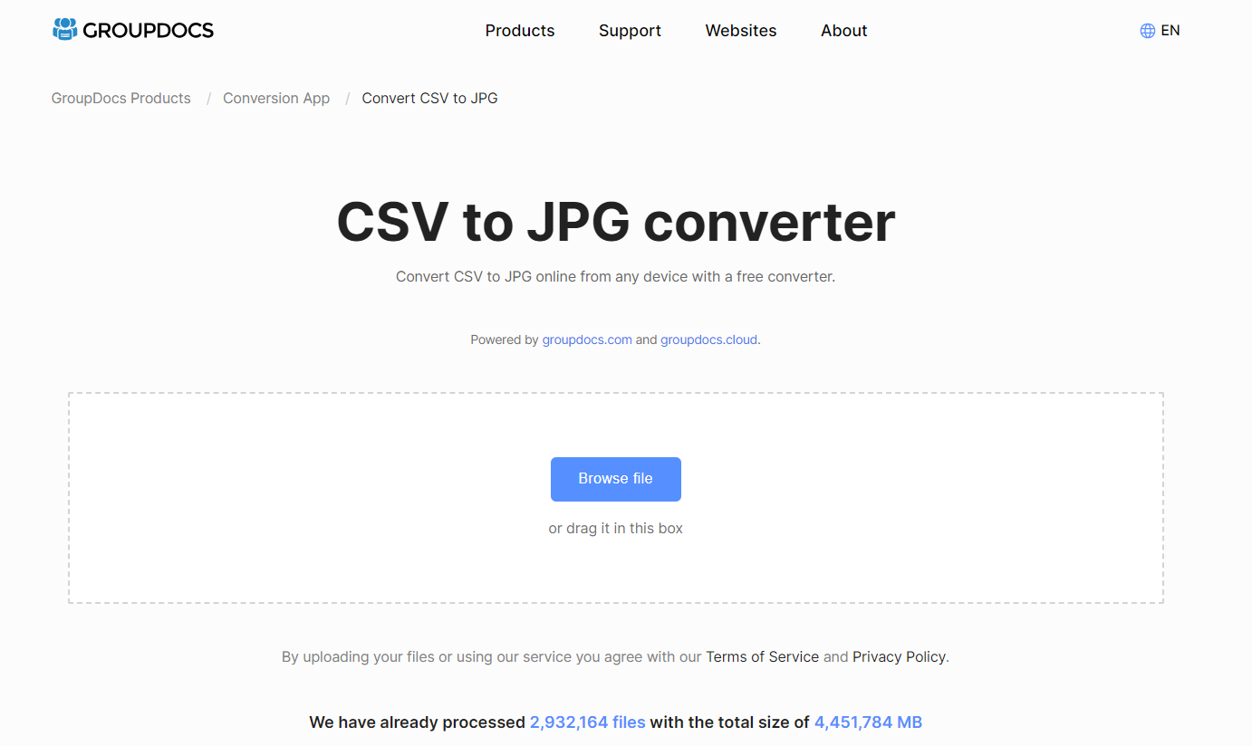 تحويل CSV إلى JPG