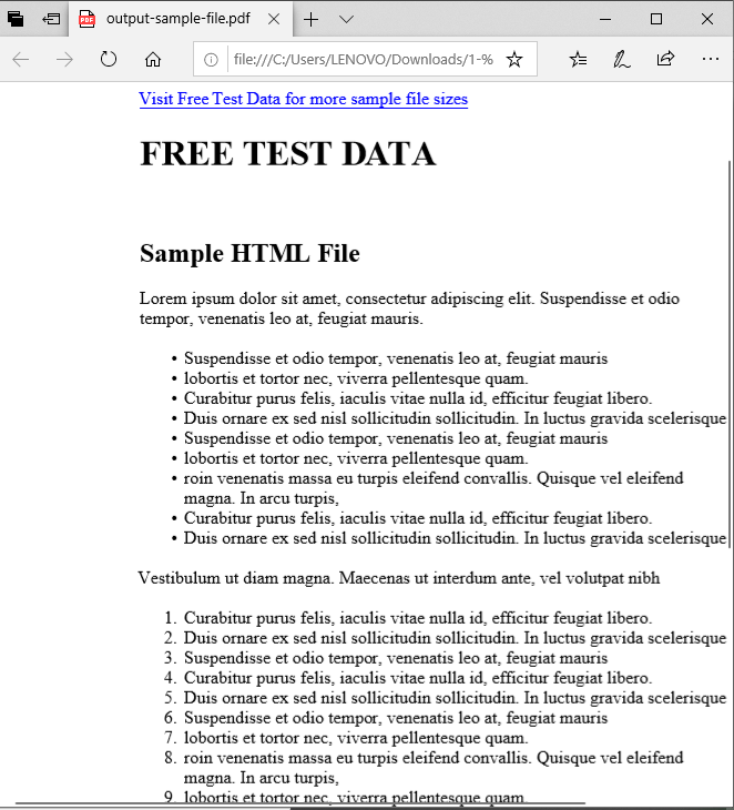 كيفية تحويل HTML إلى PDF في جافا
