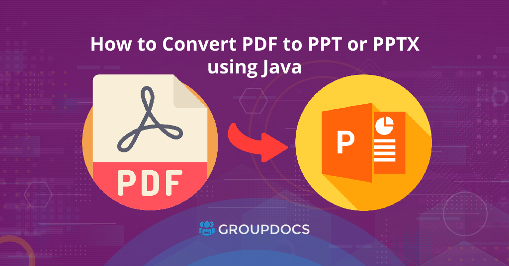 كيفية تحويل PDF إلى PPT باستخدام Java API