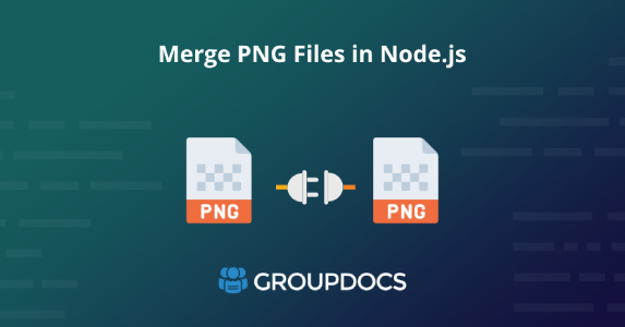 دمج ملفات PNG في Node.js