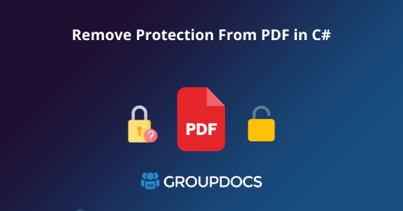 إزالة الحماية من PDF في C#