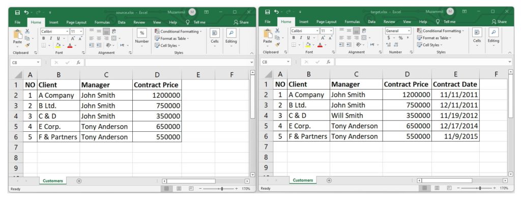 How to compare data in excel