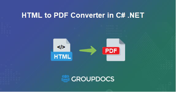 Convert HTML to PDF in C# .NET