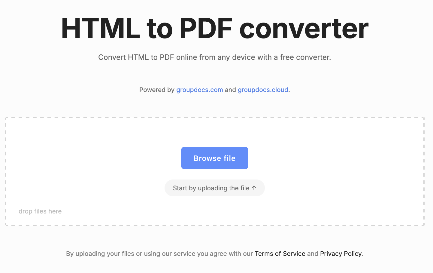html to pdf converter