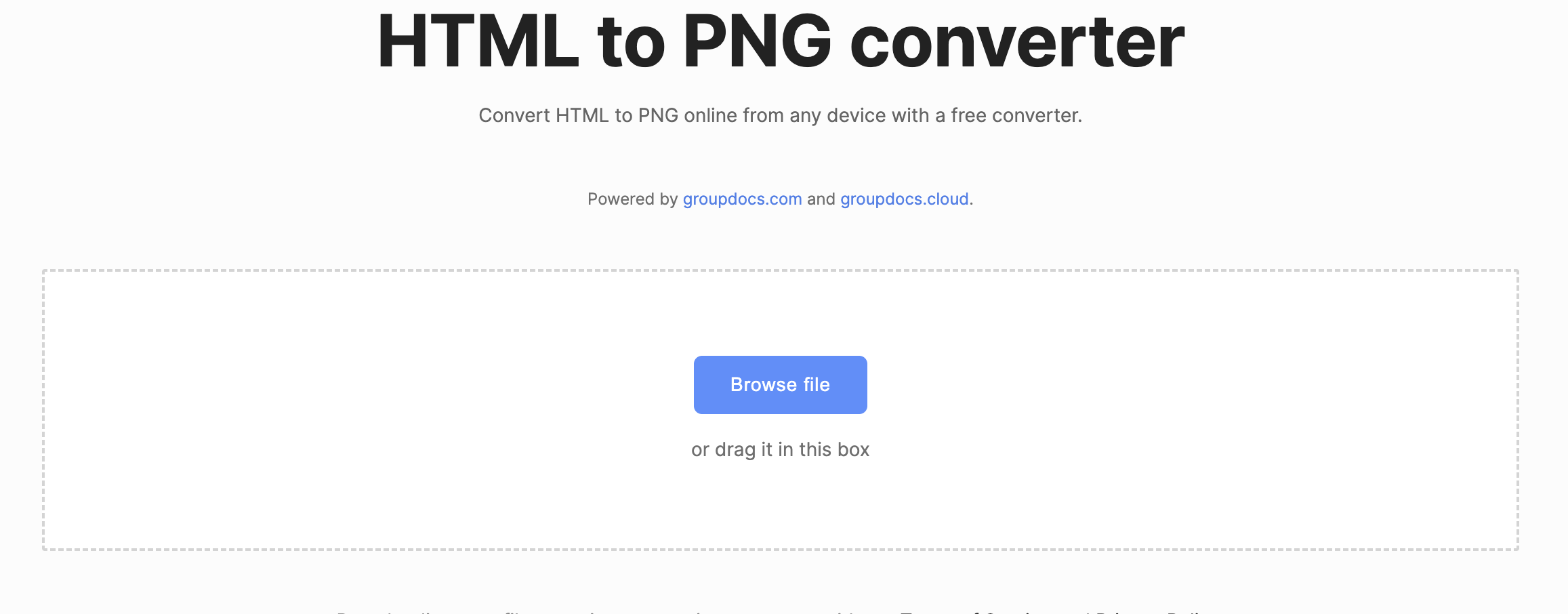 convert html to png online