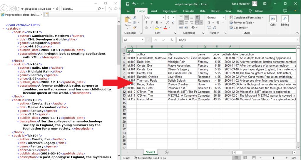 convert-xml-to-excel-and-excel-to-xml-in-python