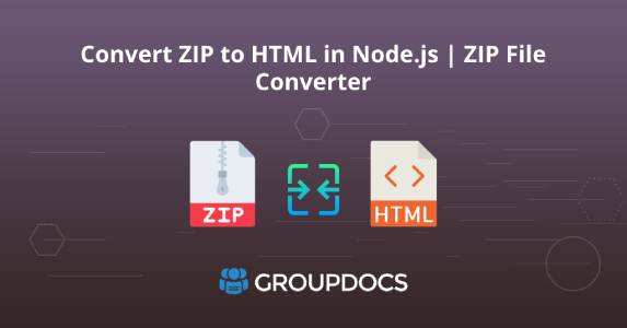 Convert ZIP to HTML in Node.js