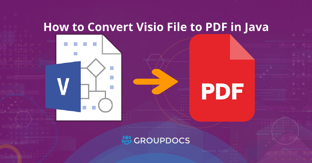 Převeďte Visio VSDX do PDF přes Java pomocí REST API