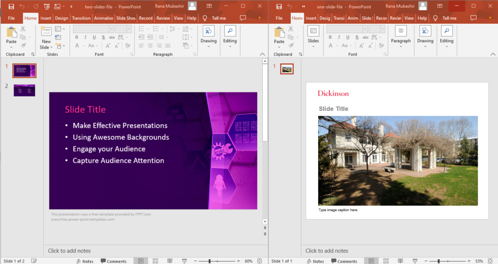 Jak sloučit prezentace PowerPoint online