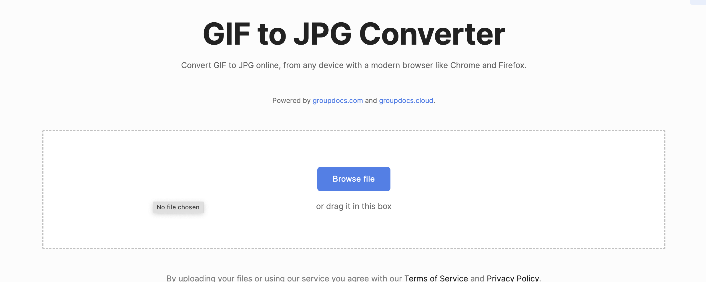 Konvertieren Sie GIF online in JPG