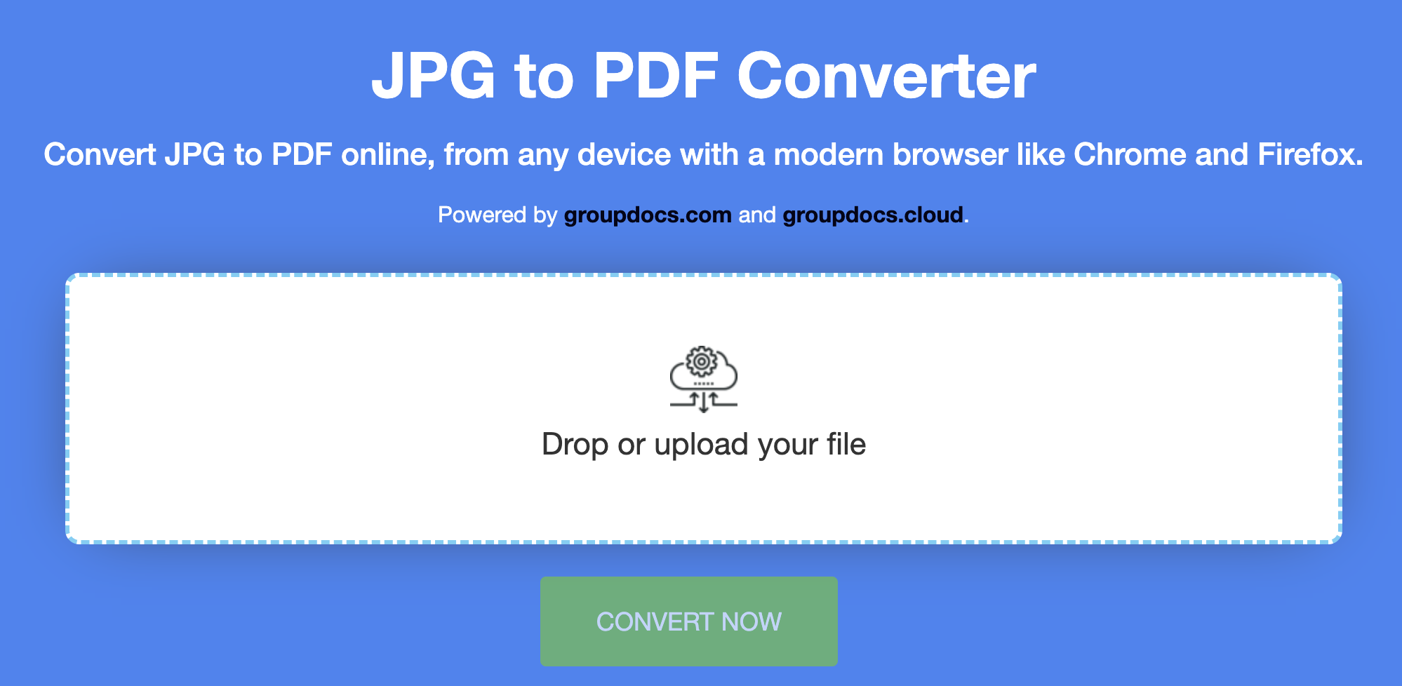 Konvertieren Sie JPG online in PDF