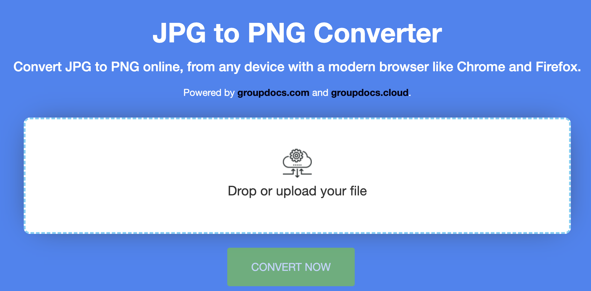Konvertieren Sie JPG online in PNG