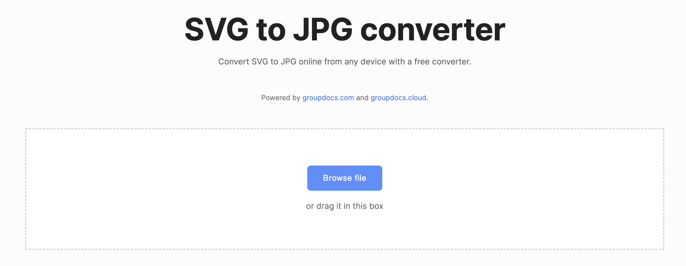 Konvertieren Sie SVG online in JPG
