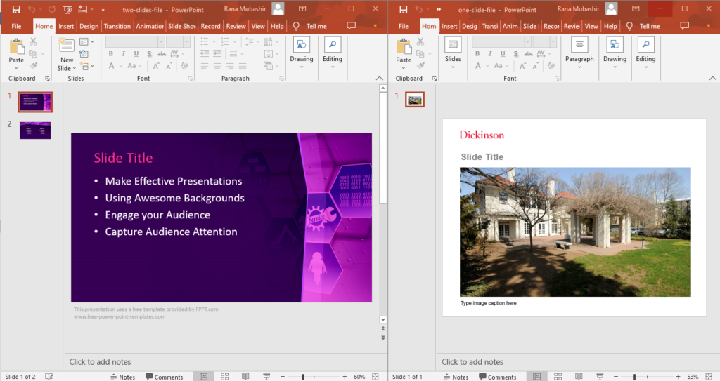 Cómo fusionar presentaciones de PowerPoint en línea