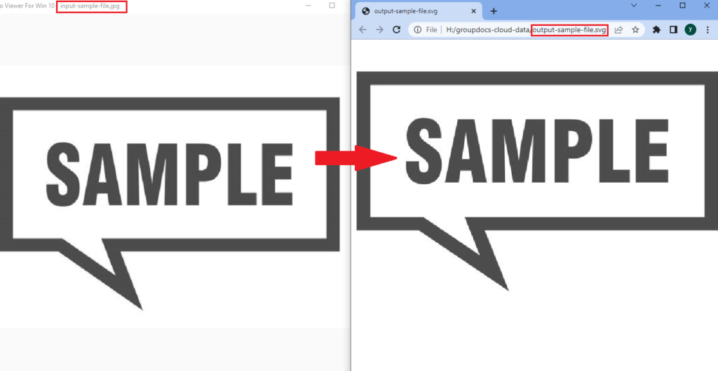 JPEG به SVG در پایتون با استفاده از گزینه های پیشرفته