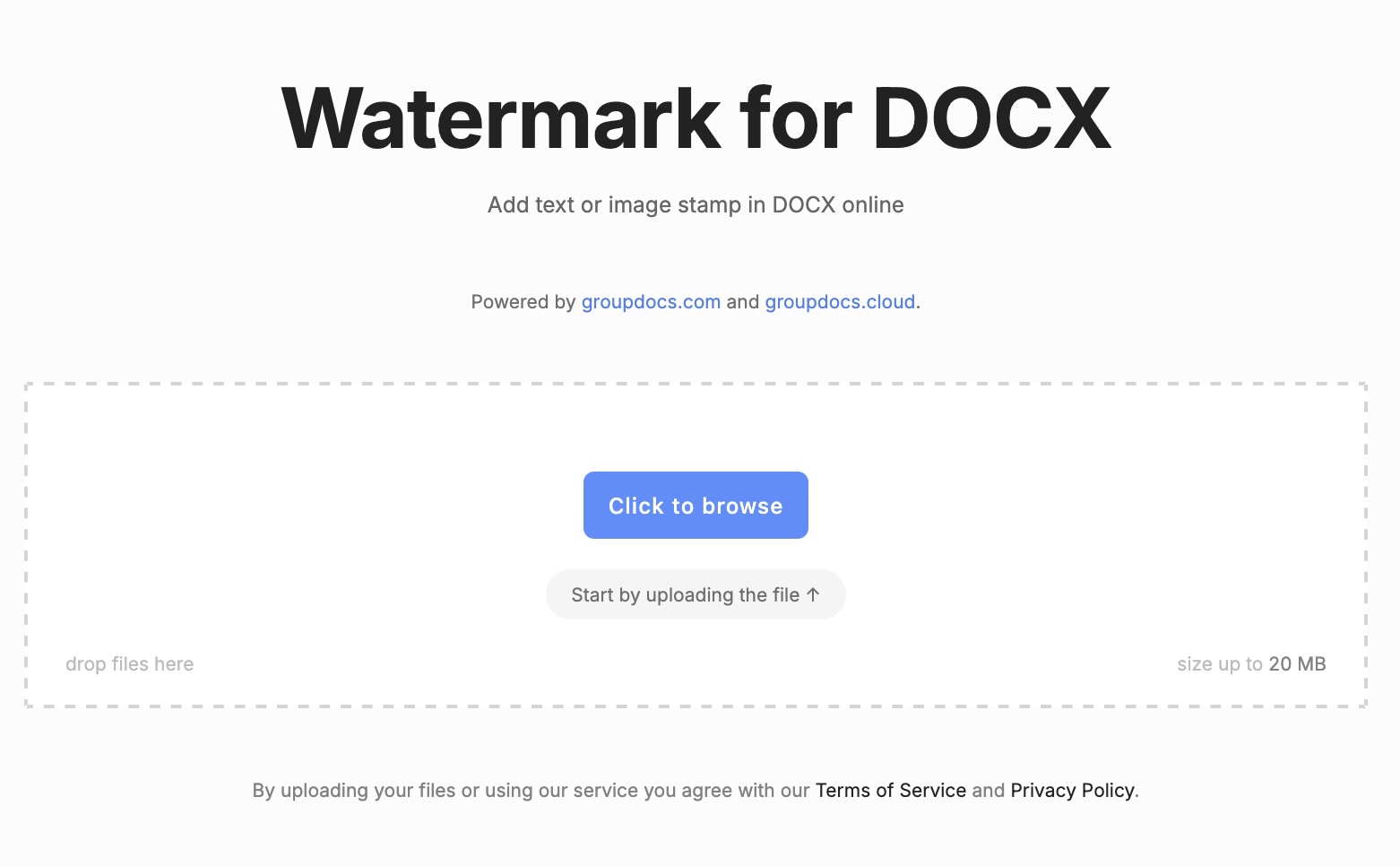 watermark docx en ligne