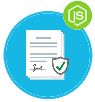Node.js में REST API का उपयोग करके डिजिटल हस्ताक्षर के साथ दस्तावेज़ों पर हस्ताक्षर करें