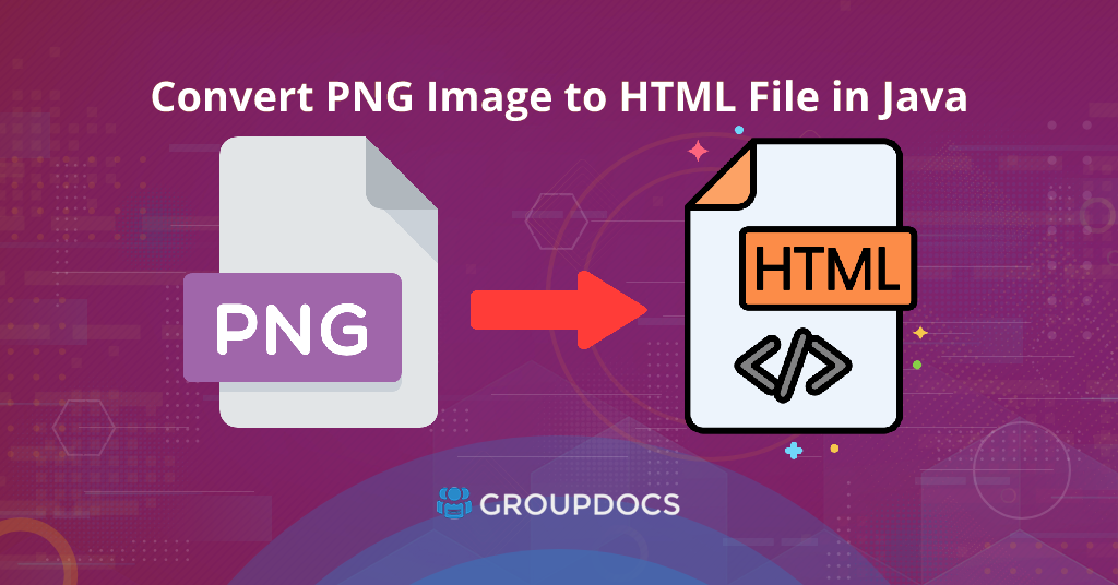 Converti immagine PNG in file HTML in Java