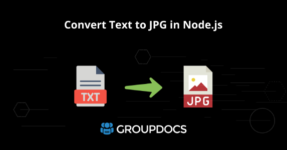 Converti testo in JPG in Node.js - Convertitore da testo a immagine