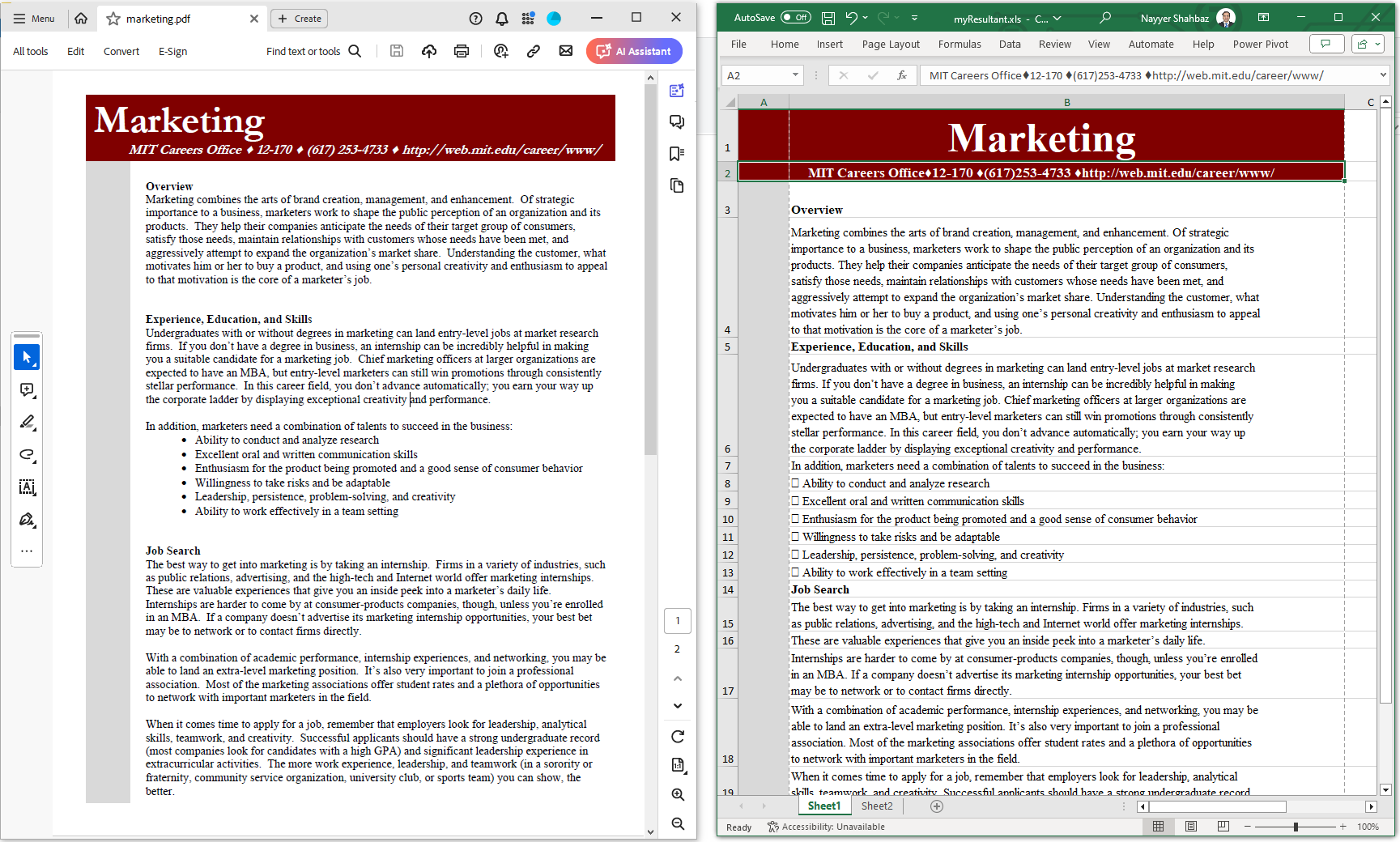 pdf to excel online
