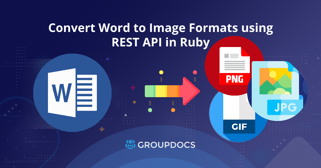 Ruby の REST API を使用して Word を画像形式に変換する方法