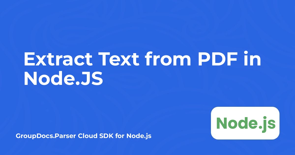Node.JSでPDFからテキストを抽出する