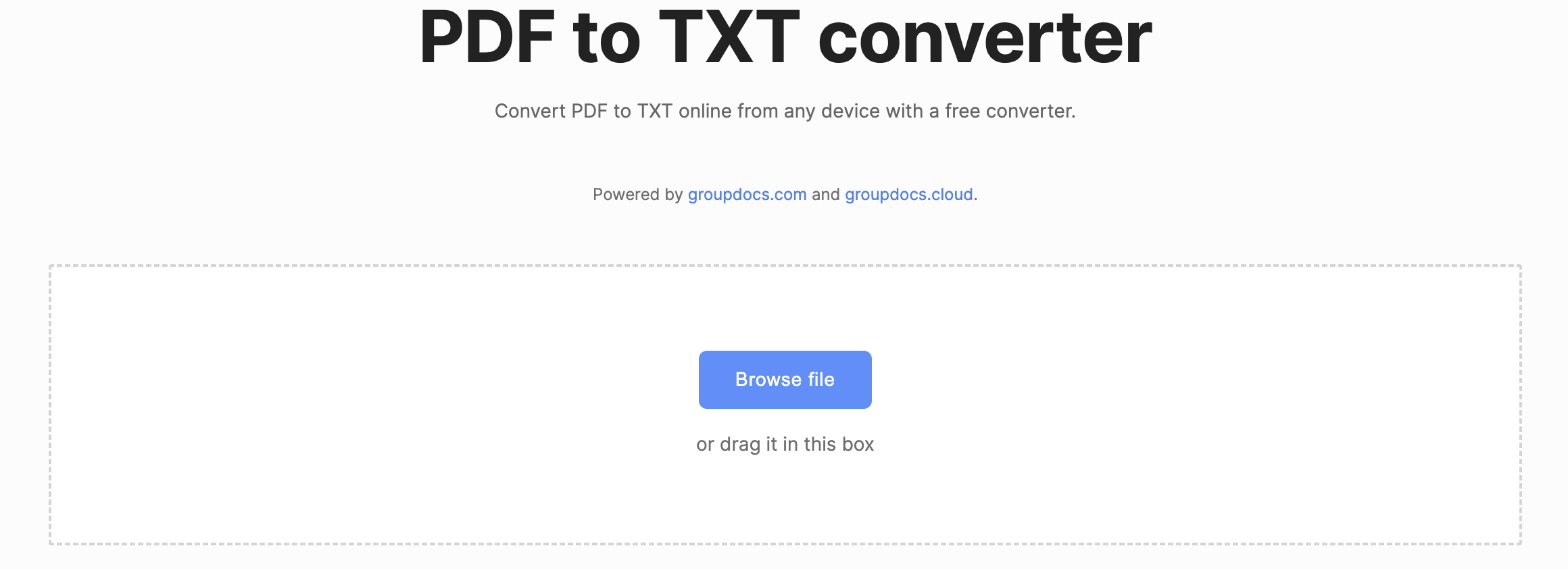 convert pdf to text online