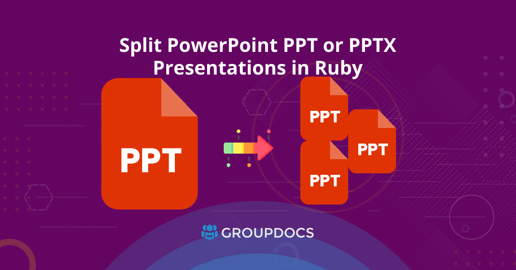 Ruby에서 REST API를 사용하여 PowerPoint PPTX 슬라이드를 분할하는 방법