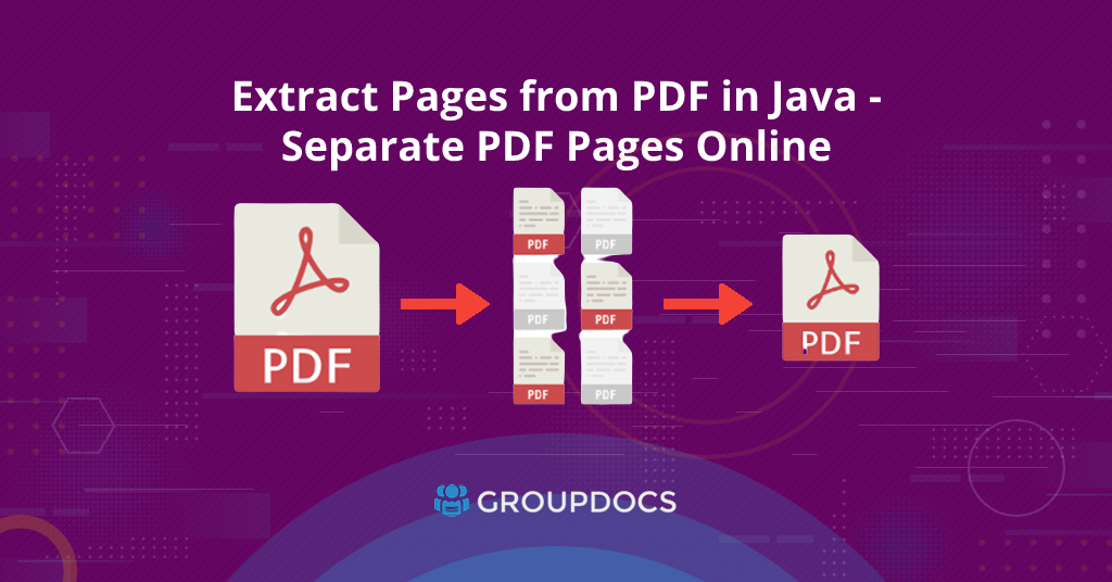 How to extract PDF pages in Java
