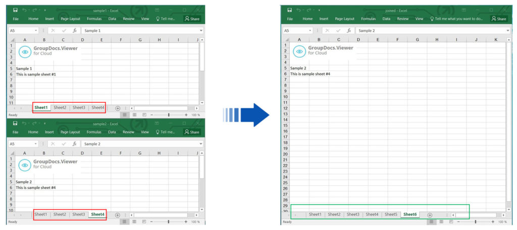 Merge Specific Excel Sheets using a REST API in Node.js