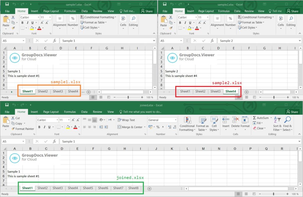 Merge Multiple Excel Files using REST API in Python