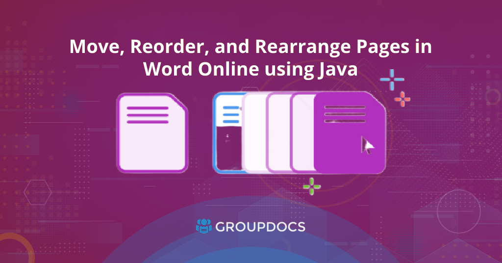 How to rearrange Word DOC pages in Java