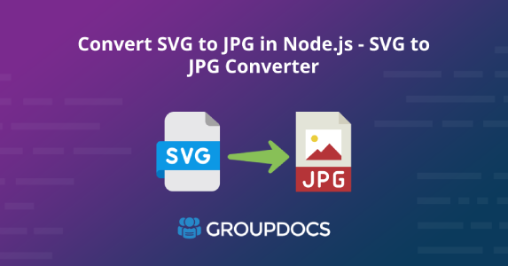 Konwertuj SVG na JPG w Node.js - Konwerter SVG na JPG
