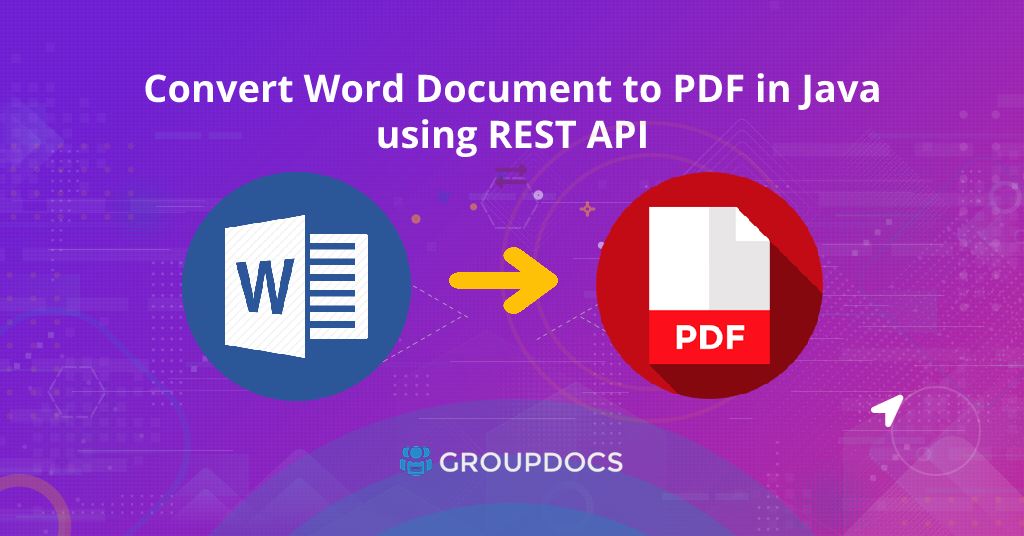 Konwertuj dokument programu Word na format PDF w Javie przy użyciu interfejsu API REST