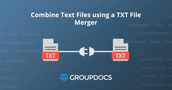 Combine arquivos de texto usando uma fusão de arquivos TXT