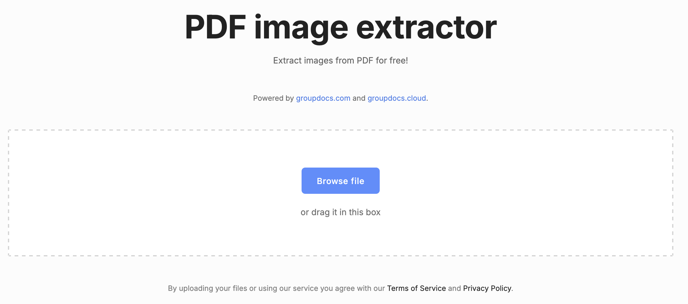 Extrator de Imagens Online