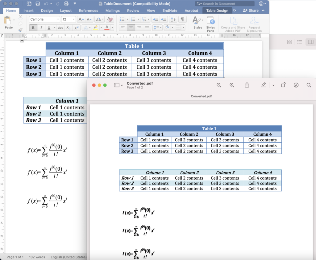 docx to pdf