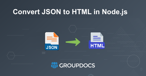 json to html