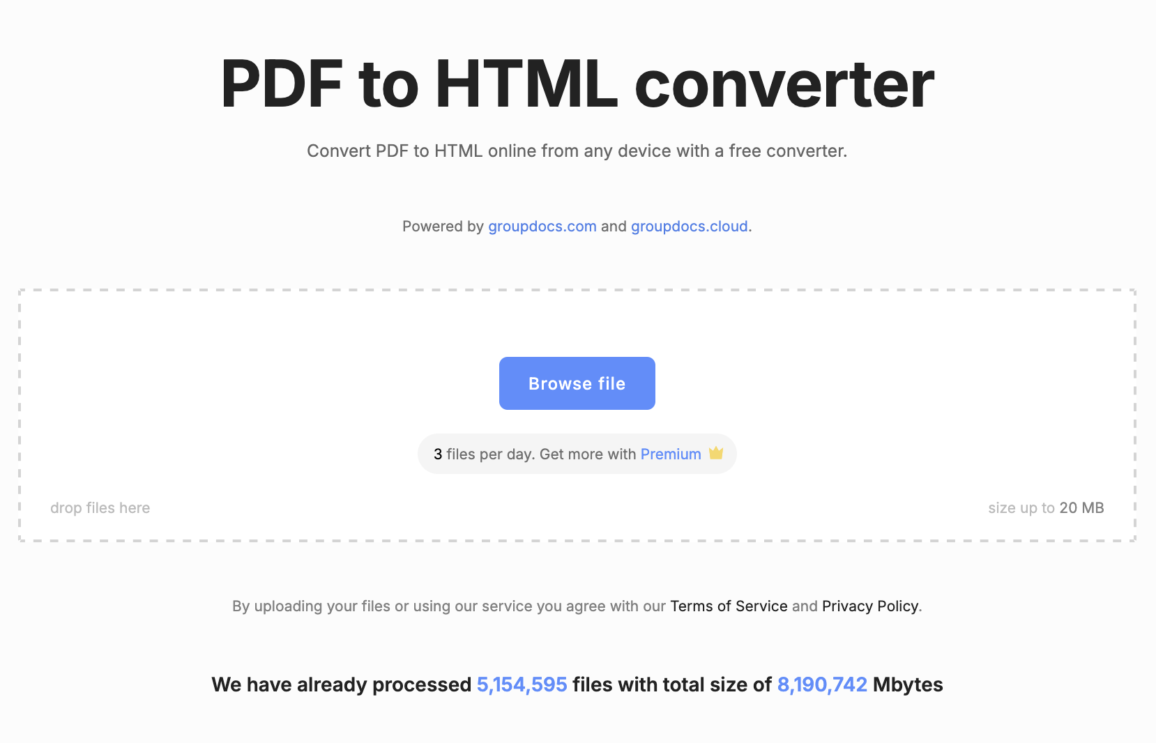 免费的 PDF 转 HTML 在线转换器